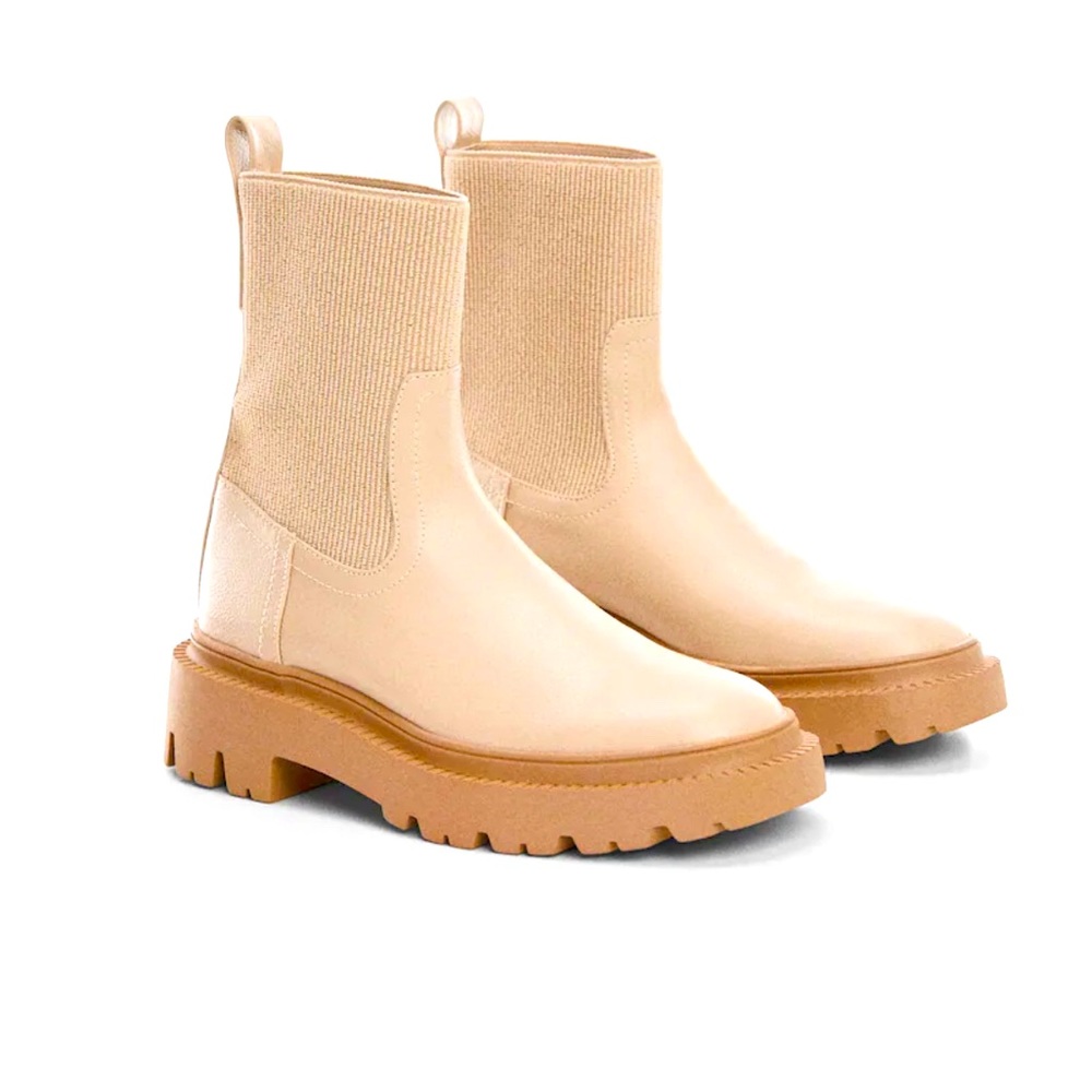 ⭐️NWT MANGO⭐️ Platform track-sole ankle boots